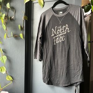 2 for $15 Men’s North Face Raglan 3/4 Sleeve Tee Baseball Shirt Medium Black